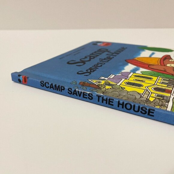 Vintage 1980 Walt Disney Scamp Saves the House Hardcover Book - Picture 5 of 16